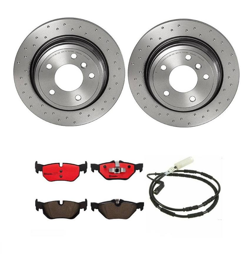 BMW Brembo Brake Kit - Pads and Rotors Rear (300mm) (Xtra) (Ceramic) 34356789445 - Brembo 3807636KIT